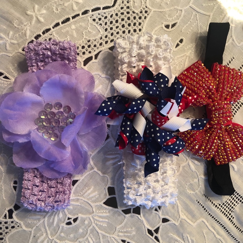 NWOT Set of 3 Handmade Headbands